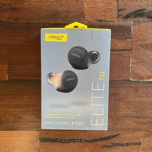 Jabra Elite 75t Black Earbud Headphones